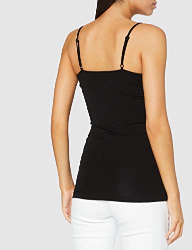 VERO MODA VMMAXI MY SOFT V SINGLET NOOS, camiseta sin mangas Mujer, Negro (Black), 42 (Talla del fabricante: X-Large)