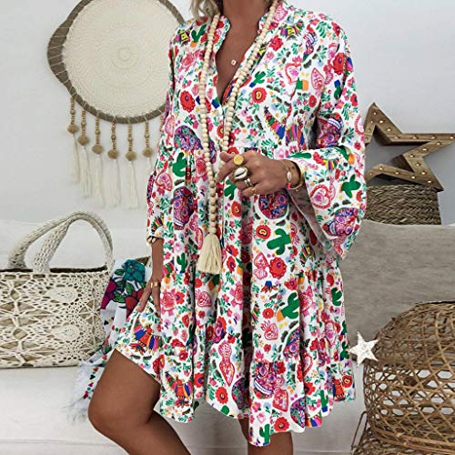 Vestidos Mujer Casual Verano Largo - Vestidos Mujer Boho Chic - Vestidos de para Mujer Elegantes Largos Tallas Grandes