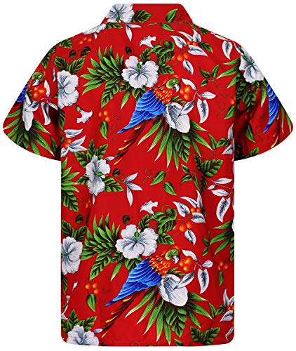 V.H.O. Funky Camisa Hawaiana, CherryParrot, Red, L