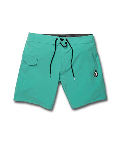 Volcom Lido Solid Mod 18" Bañador para Hombre, Mysto Green, 33