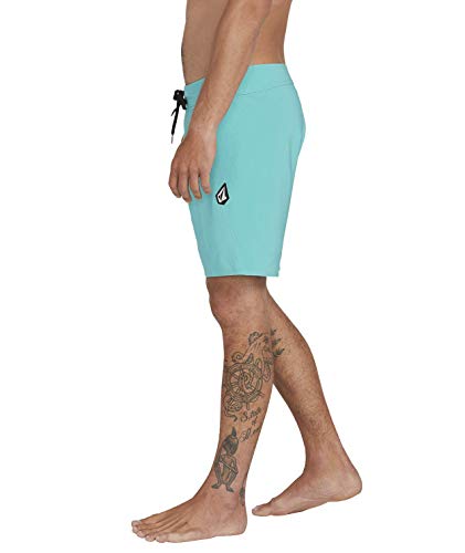 Volcom Lido Solid Mod 18" Bañador para Hombre, Mysto Green, 33