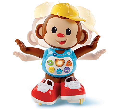 VTech Armando Patinando, Mono Interactivo Que incita al niño a Que le SIGA por Todas Partes, Color Rojo (3480-505922)