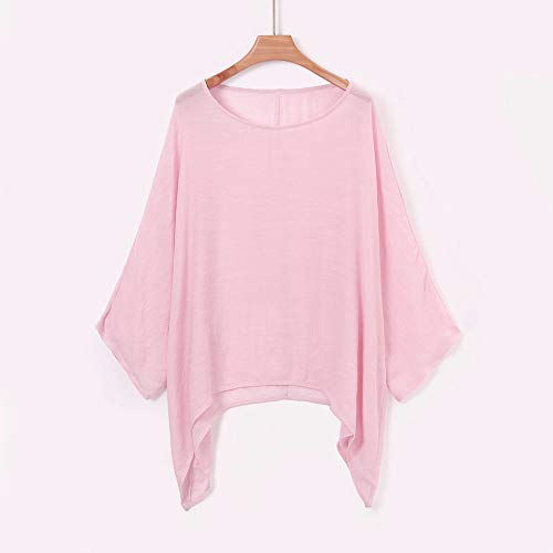 WARMWORD Camiseta Larga Mujer Manga Talla Extra Suelto Algodón Lino Color sólido Tops Blusa Sexy Manga Larga Camisa Suelta Tops Mujer Fiesta Elegante Camisetas Manga Larga Mujer Originales