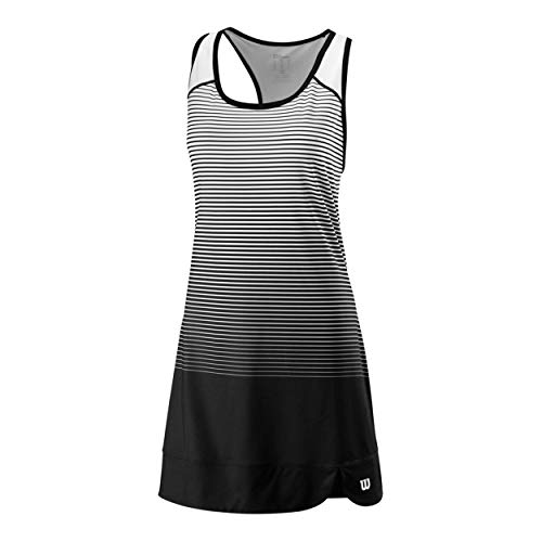 Wilson W Team Match Dress Vestido, Mujer, Black/White, S