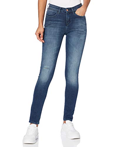 Wrangler High Rise Skinny Jeans, Azul (Vintage Blue 85R), 32W / 32L para Mujer