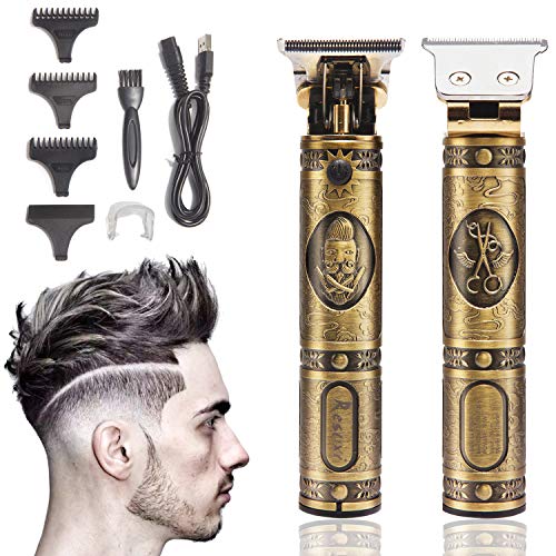 Xnuoyo Advanced Metal Máquina de Cortar Pelo Profesional Cortapelos Hombre Corte Pelo, Máquina Cortar Pelo Inalámbrico Batería, Recortador Pelo Barba Kit Familia