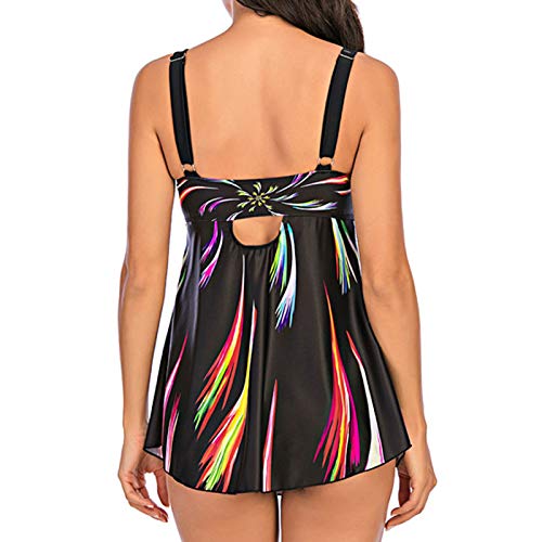 YANFANG Traje de baño para Mujer Bikini Tankini con Estampado de Talla Grande Sexy Ropa de Playa bañador Sujetador Traje de baño lencería Acolchado Elegante para Invierno Verano