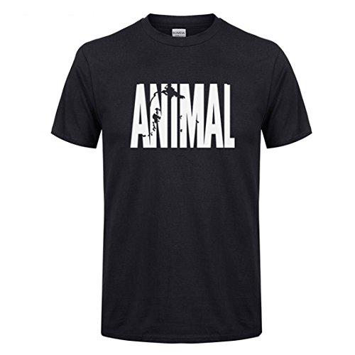 YeeHoo Animal Carta T-Shirt Hombre Camiseta Básica Deportiva De Manga Corta Fitness Gimnasio S-2XL