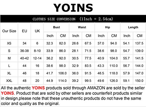 Yoins - Mono elegante para mujer, con hombros descubiertos, monocromático, largo, de verano Color azul. M