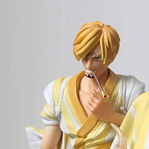 yunge Muñeca de Anime de una Pieza Vinsmoke Sanji versión Kimono Estatua muñeca Escultura Juguete decoración Modelo Figura Figura 30 cm de Altura