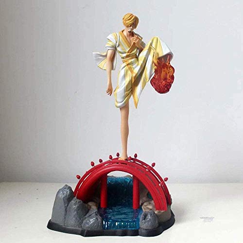 yunge Muñeca de Anime de una Pieza Vinsmoke Sanji versión Kimono Estatua muñeca Escultura Juguete decoración Modelo Figura Figura 30 cm de Altura