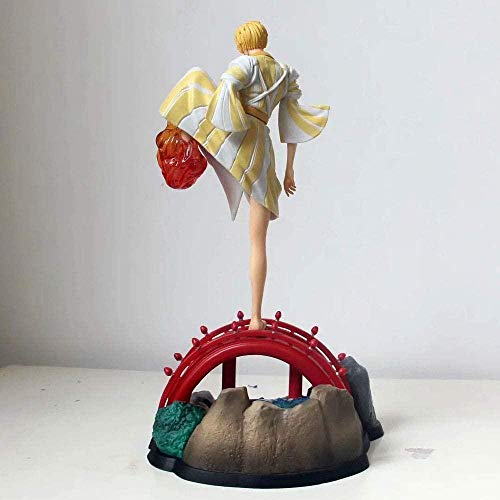 yunge Muñeca de Anime de una Pieza Vinsmoke Sanji versión Kimono Estatua muñeca Escultura Juguete decoración Modelo Figura Figura 30 cm de Altura