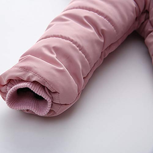 YWLINK Abrigo De AlgodóN NiñA Invierno Abrigo Casual Plus Terciopelo Grueso Chaqueta con Capucha Y Cremallera 12-24 Meses 1-3 AñOs Bebe Unisex Abrigo Diario Regalo De CumpleañOs