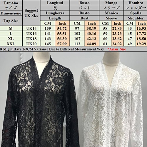 Zhuhaitf Respirable Maxi Dresses Lace Túnica Abaya Maxi Estilo Medio Este Musulmanes Túnica para Cóctel Noche Fiesta Boda