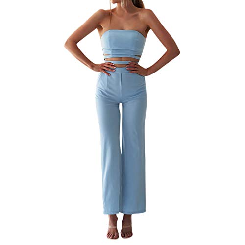 ZODOF Monos De Vestir Mujer Largo Elegante Verano Tallas Grandes Mono de Manga Corta señoras Jumpsuit Monos Mujer Fiesta Playsuits