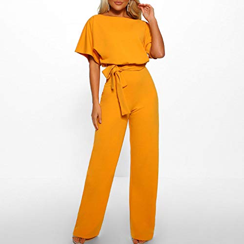 ZODOF Monos Largos Mujer Elegantes Verano Monos Mujer Fiesta Monos muje Clubwear Strappy Striped Playsuit Vendaje Blusas Mujer Tallas Grandes Pantalones Anchos Jumpsuit