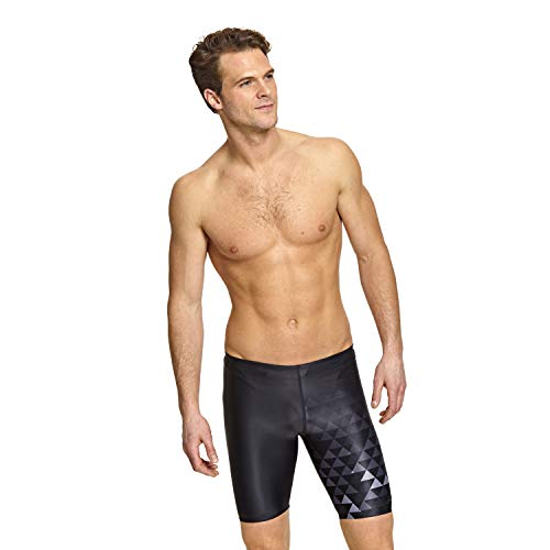 Zoggs Byron Jammer Eco - Bañador para Hombre, Hombre, 404220030, Negro/Multi, UK XS/Waist 30"