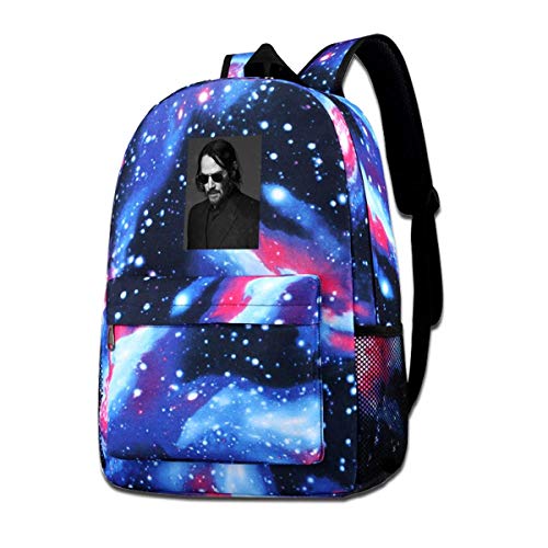 AOOEDM Backpack Keanu Reeves Mochila Duradera Mochilas de Viaje Mochila para Hombres y Mujeres Mochila Azul