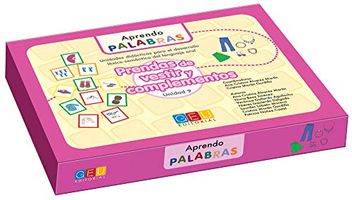 Aprendo palabras. Unidad 9: Prendas de vestir y complementos / Editorial GEU/ Diseñado para maestros E.Infantil / Enseña vocabulario básico