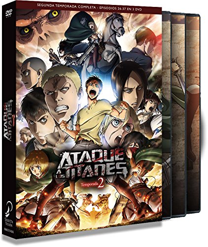 Ataque A Los Titanes Temporada 2 Episodios 1 A 12 [DVD]