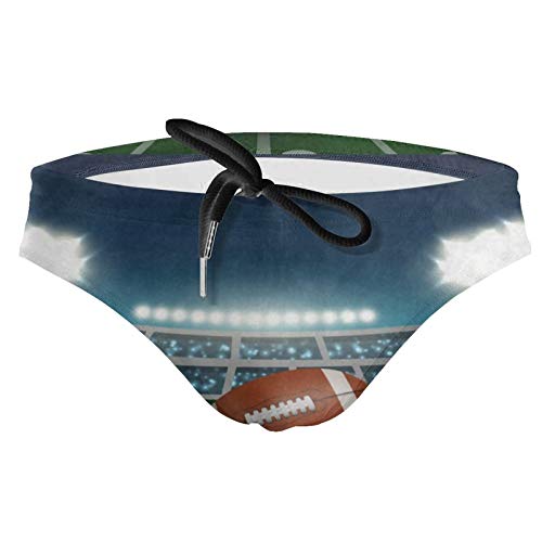Calzoncillos de natación para hombres de fútbol americano trajes de natación de baja altura con cordón para tomar el sol ropa interior deportiva bikini