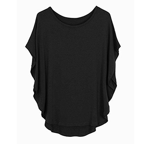 Camiseta Verano Mujer Basic Tops Manga Corta Manga Murciélago Señoras Blusa