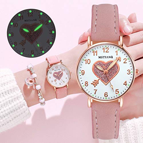 Chenhan Moda Moda Moda Moda Casual Cinturón de Cuero Relojes Simple Ladies 'Exquisito Pequeño Dial Cuarzo Reloj Vestido Relojes de Pulsera para Mujeres (Color : AAAH4)