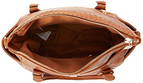 Desigual - Bols_dark Amber Loverty, Bolso Mujer, Marrón (Camel), 14x24x33 cm (B x H T)