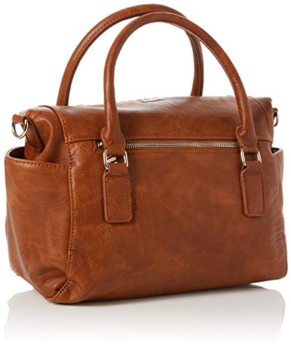 Desigual - Bols_dark Amber Loverty, Bolso Mujer, Marrón (Camel), 14x24x33 cm (B x H T)