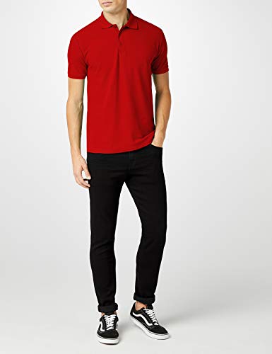 Fruit of the Loom Raglan Sleeve - Polo para hombre, color rojo, talla XX-Large