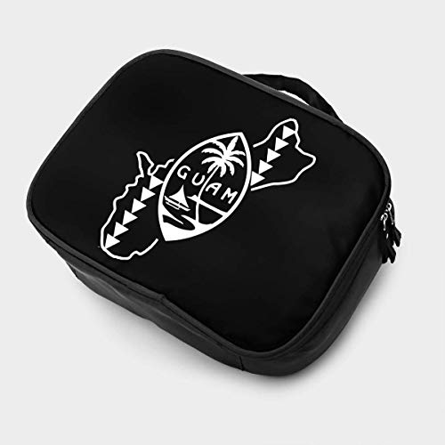 Guam Seal con Isla con Triángulos Moda Viaje Maquillaje Maleta de Viaje Bolsa de cosméticos portátil Bolsa Multiusos Regalo para cosméticos Herramientas de Maquillaje Toile