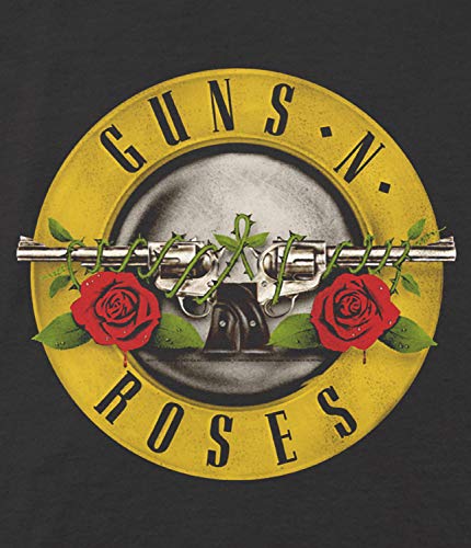 Guns N' Roses Bullet Logo T-Shirt Official Licensed Mujer, Small, Negro