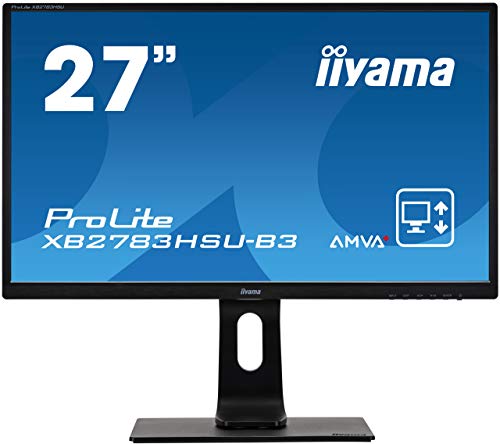 iiyama Prolite XB2783HSU-B3 Pantalla para PC 68,6 cm (27") Full HD LED Plana Mate Negro - Monitor (68,6 cm (27"), 1920 x 1080 Pixeles, Full HD, LED, 4 ms, Negro)