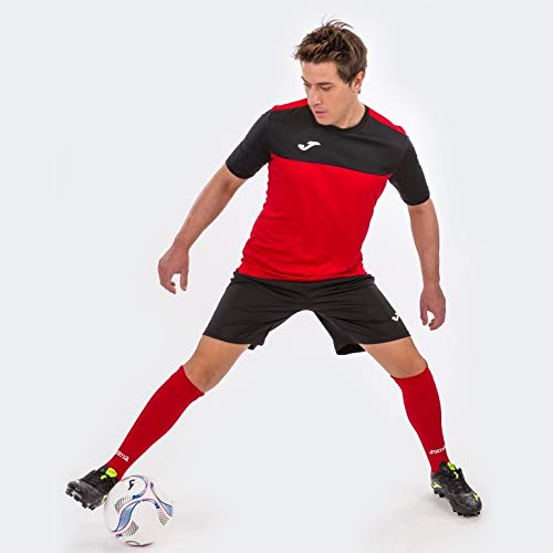 Joma Winner Camisetas Equip. M/c, Hombre, Rojo-Negro, XL