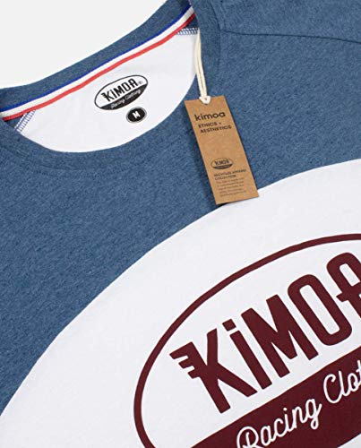 Kimoa Club Camiseta, Unisex, Azul y Blanco, L