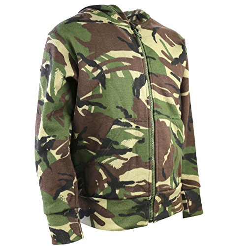 Kombat UK Sudadera de Camuflaje con Capucha para niños, Camuflaje, Infantil, Color DPM Camo, tamaño 7-8 años