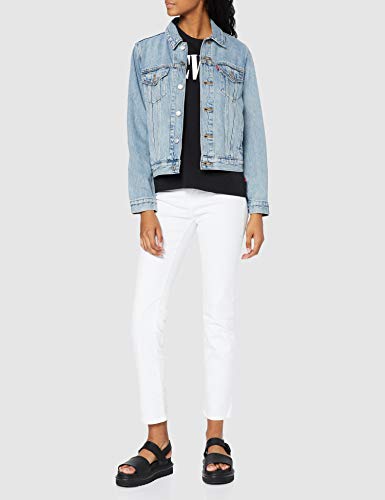 Levi's 724 High Rise Straight Vaqueros, Western White, 28W / 30L para Mujer