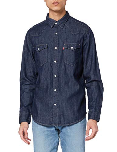 Levi's Barstow Western Standard Camisa, Blue (Red Cast Rinse Marbled T2 H2 19 0000), XX-Large para Hombre