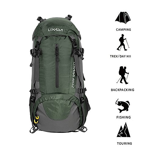 Lixada Mochila de Senderismo 50L/60L/70L Gran Capacidad Mochila de Marcha Trekking Camping Deporte al Aire Libre