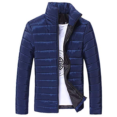 POLP Chaqueta de Algodón para Hombres Abrigo Grueso de Invierno Prendas Calentar de los Hombre Blousa Tops Jersey Cuello Alto Abrigos Chaquetas Moto Chandal Hombre Tallas Grandes M-XXXL