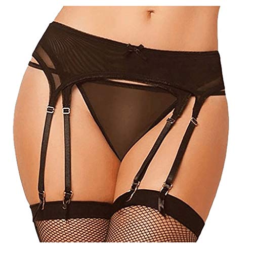 Posional Silky Liguero Ancho Portaligas de Encaje + Medias Parte Superior de Encaje Lencería Talla Grande Encaje Atractivo Babydoll lencería Mujer erótico Medias DiseñO Especial Fiesta De Misterio