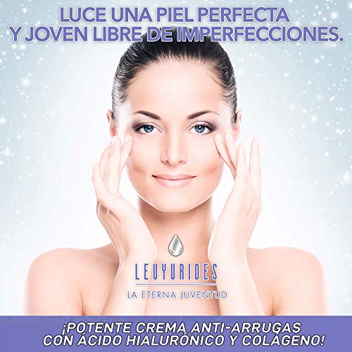 Potente Crema Anti-Arrugas | Acción Anti-Aging, Lifting e Hidratante | Tratamiento con Ácido Hialurónico y Colágeno | Luchas contra los Signos del Envejecimiento | Previene Arrugas y Manchas