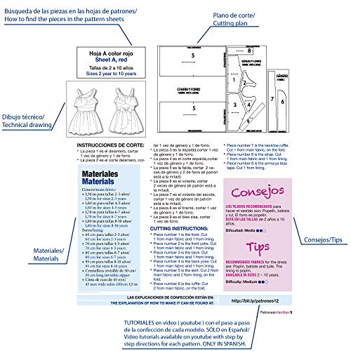 Revista Patrones Infantiles nº 14. Patrones de costura infantil. Moda Otoño-Invierno. 32 modelos de patrones niña, niño, con tutoriales paso a paso en vídeo (Youtube).
