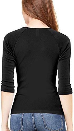 Rjsgdfjhs Keanu Reeves - Camiseta de manga larga para mujer, color negro