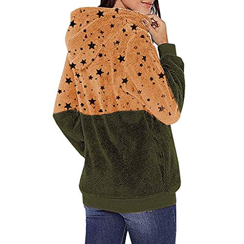 SHOBDW Liquidación Venta Mujer Sudadera con Capucha 2019 Suelta Tallas Grandes Jersey De Mujer Jersey Otoño Invierno Manga Larga Remata Abrigo Cálido (M, Q-Verde)