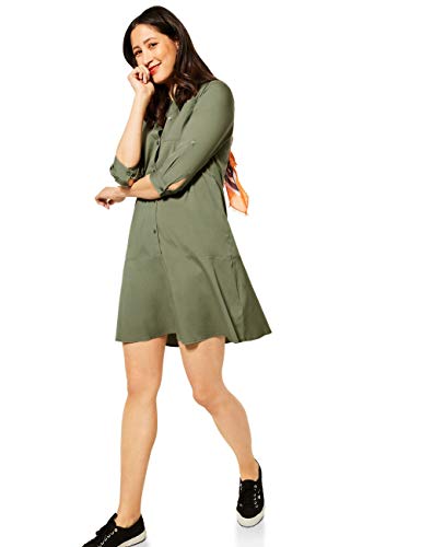 Street One 142888 Vestido, Verde Ahumado, 38 para Mujer