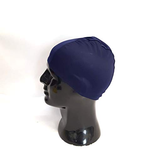 SWIMXWIN Lote de 50 gorros de poliéster Low Cost para piscina, natación, verano, baño, verano (azul marino)