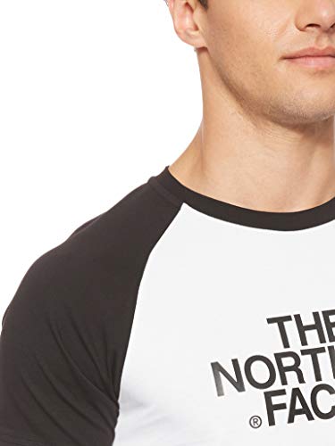 The North Face Easy Raglan Camiseta, Hombre, Blanco (White/Black), XL