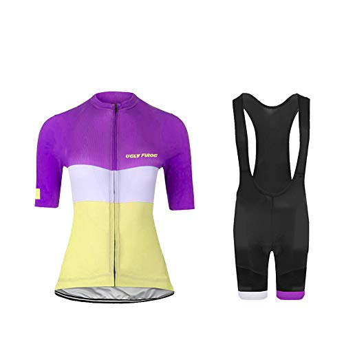 Uglyfrog 2019 Bike Wear Ciclismo Mujer Moda Ropa Sets Maillot de Ciclismo Jerseys para los Manga Corta Traje Pants Strap Bodies