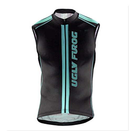 Uglyfrog Ciclismo Hombres Sleeveless Maillots de Bicicleta Chalecos Vestido Deportivo Estilo de Primavera Transparente Bicicleta Cycling Vest